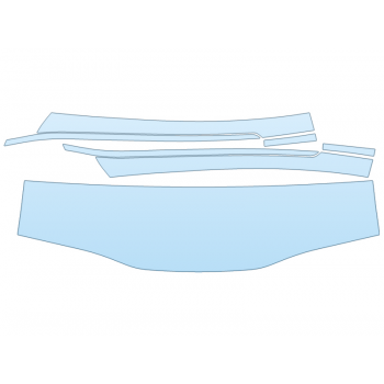 PAINT PROTECTION KIT - 2023 KIA STINGER GT2 ROOF PILLARS - PRECUT PPF CLEAR BRA WRAP