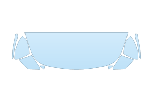 2023 KIA STINGER GT-LINE HOOD FENDERS MIRRORS 18 INCH (WRAPPED EDGES)