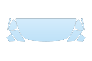2023 KIA STINGER GT-LINE HOOD FENDERS MIRRORS 24 INCH (WRAPPED EDGES)