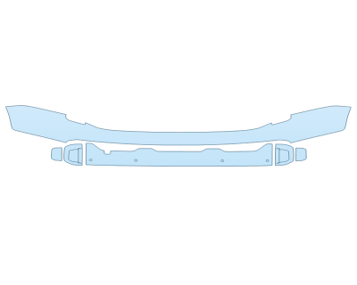 2023 KIA TELLURIDE EX X-LINE REAR BUMPER WITH SENSORS