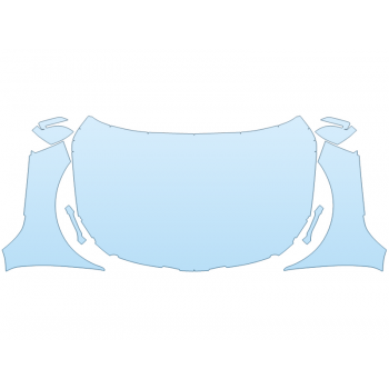 PAINT PROTECTION KIT - 2023 KIA TELLURIDE SX LIMITED FULL HOOD FENDERS MIRRORS(WRAPPED EDGES) - PRECUT PPF CLEAR BRA WRAP