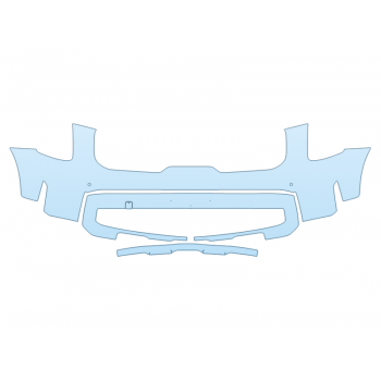 PAINT PROTECTION KIT - 2023 KIA TELLURIDE SX PRESTIGE BUMPER WITH SENSORS - PRECUT PPF CLEAR BRA WRAP