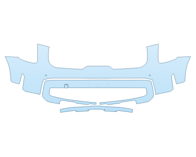 PAINT PROTECTION KIT - 2023 KIA TELLURIDE SX PRESTIGE BUMPER WITH SENSORS - PRECUT PPF CLEAR BRA WRAP