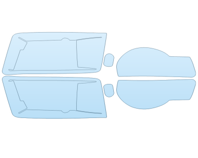 PAINT PROTECTION KIT - 2023 LAND ROVER DEFENDER 110 S HEADLIGHTS FOGLIGHTS - PRECUT PPF CLEAR BRA WRAP