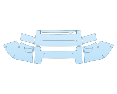 PAINT PROTECTION KIT - 2025 LAND ROVER DEFENDER 110 SE BUMPER WITH SENSORS - PRECUT PPF CLEAR BRA WRAP