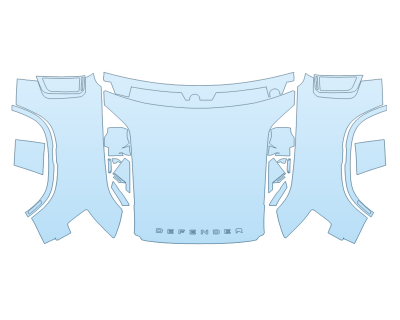 PAINT PROTECTION KIT - 2025 LAND ROVER DEFENDER 110 SE FULL HOOD FENDERS MIRRORS(WRAPPED EDGES) - PRECUT PPF CLEAR BRA WRAP