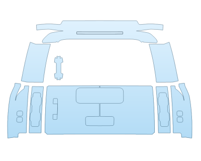 PAINT PROTECTION KIT - 2023 LAND ROVER DEFENDER 110 X-DYNAMIC HSE TAILGATE - PRECUT PPF CLEAR BRA WRAP