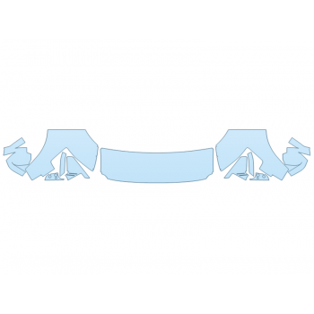 PAINT PROTECTION KIT - 2023 LAND ROVER DEFENDER 130 OUTBOUND HOOD FENDERS MIRRORS 24 INCH (WRAPPED EDGES) NO EMBLEMS - PRECUT PPF CLEAR BRA WRAP