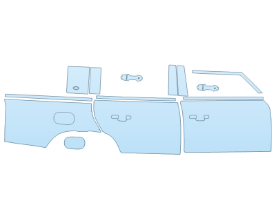 PAINT PROTECTION KIT - 2025 LAND ROVER DEFENDER 130 X PASSENGER SIDE - PRECUT PPF CLEAR BRA WRAP