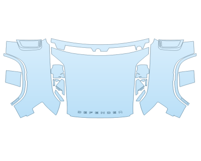 PAINT PROTECTION KIT - 2025 LAND ROVER DEFENDER 90 X FULL HOOD FENDERS MIRRORS - PRECUT PPF CLEAR BRA WRAP