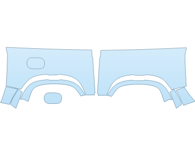 PAINT PROTECTION KIT - 2025 LAND ROVER DEFENDER 90 X REAR FULL FENDERS - PRECUT PPF CLEAR BRA WRAP