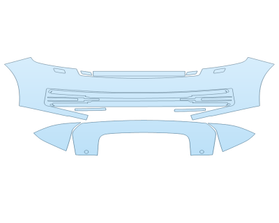 PAINT PROTECTION KIT - 2023 LAND ROVER RANGE ROVER SE BUMPER - PRECUT PPF CLEAR BRA WRAP