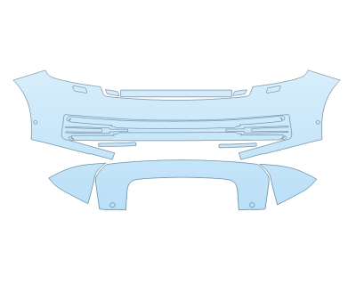 PAINT PROTECTION KIT - 2023 LAND ROVER RANGE ROVER SE BUMPER WITH SENSORS - PRECUT PPF CLEAR BRA WRAP