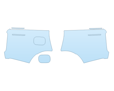 PAINT PROTECTION KIT - 2023 LAND ROVER RANGE ROVER SE REAR FULL FENDERS - PRECUT PPF CLEAR BRA WRAP