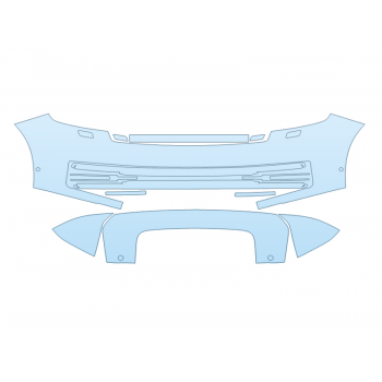 PAINT PROTECTION KIT - 2023 LAND ROVER RANGE ROVER SV BUMPER WITH SENSORS - PRECUT PPF CLEAR BRA WRAP