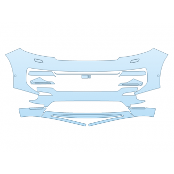 PAINT PROTECTION KIT - 2025 LAND ROVER RANGE ROVER SPORT AUTOBIOGRAPHY BUMPER WITH SENSORS - PRECUT PPF CLEAR BRA WRAP