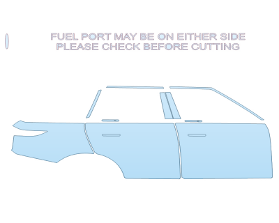 PAINT PROTECTION KIT - 2025 LAND ROVER RANGE ROVER SPORT AUTOBIOGRAPHY PASSENGER SIDE - PRECUT PPF CLEAR BRA WRAP