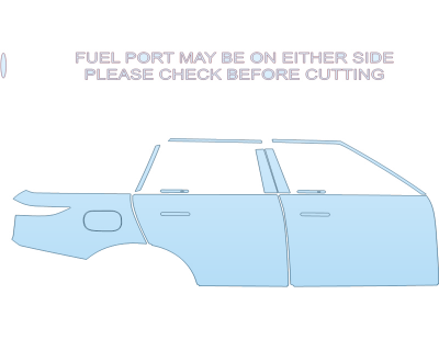 PAINT PROTECTION KIT - 2025 LAND ROVER RANGE ROVER SPORT AUTOBIOGRAPHY PASSENGER SIDE W/FUEL PORT - PRECUT PPF CLEAR BRA WRAP