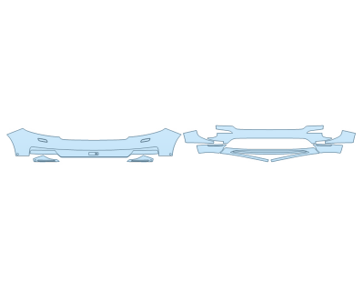PAINT PROTECTION KIT - 2025 LAND ROVER RANGE ROVER SPORT DYNAMIC BUMPER (MULTI PIECE)WITH SENSORS - PRECUT PPF CLEAR BRA WRAP