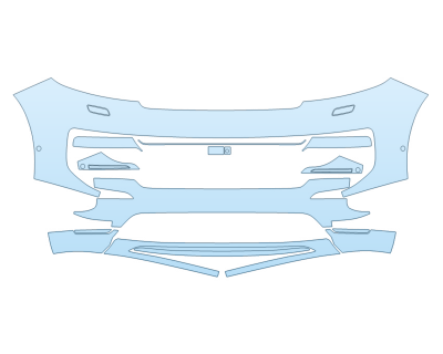 PAINT PROTECTION KIT - 2025 LAND ROVER RANGE ROVER SPORT FIRST EDITION BUMPER WITH SENSORS - PRECUT PPF CLEAR BRA WRAP