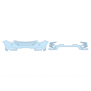 PAINT PROTECTION KIT - 2025 LAND ROVER RANGE ROVER VELAR HST BUMPER (MULTI PIECE) - PRECUT PPF CLEAR BRA WRAP