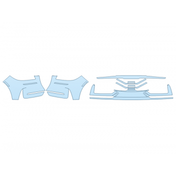 PAINT PROTECTION KIT - 2023 LINCOLN CORSAIR GRAND TOURING BUMPER (MULTI PIECE) - PRECUT PPF CLEAR BRA WRAP