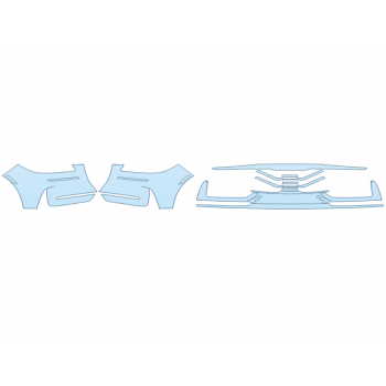 PAINT PROTECTION KIT - 2023 LINCOLN CORSAIR PREMIERE BUMPER (MULTI PIECE) - PRECUT PPF CLEAR BRA WRAP