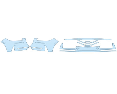 PAINT PROTECTION KIT - 2023 LINCOLN CORSAIR PREMIERE BUMPER (MULTI PIECE) - PRECUT PPF CLEAR BRA WRAP