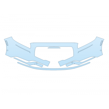 PAINT PROTECTION KIT - 2023 LINCOLN NAUTILUS SELECT BUMPER WITH SENSORS - PRECUT PPF CLEAR BRA WRAP