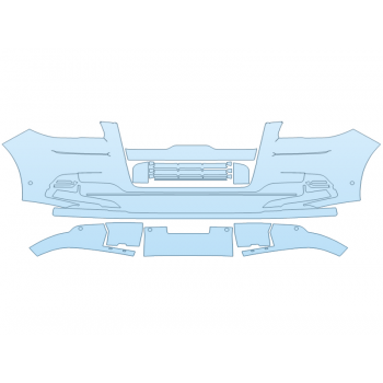 PAINT PROTECTION KIT - 2023 LINCOLN NAVIGATOR RESERVE BUMPER WITH SENSORS - PRECUT PPF CLEAR BRA WRAP