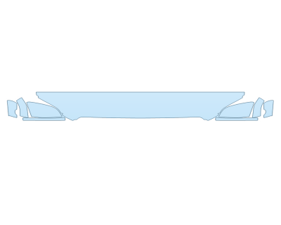 PAINT PROTECTION KIT - 2023 LINCOLN NAVIGATOR RESERVE HOOD FENDERS MIRRORS 12 INCH (WRAPPED EDGES) - PRECUT PPF CLEAR BRA WRAP