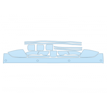 PAINT PROTECTION KIT - 2023 LINCOLN NAVIGATOR SELECT REAR BUMPER WITH SENSORS MIRRORS DOOR CUPS DOOR EDGES - PRECUT PPF CLEAR BRA WRAP