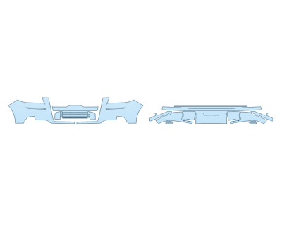 PAINT PROTECTION KIT - 2023 LINCOLN NAVIGATOR L BLACK LABEL BUMPER (MULTI PIECE) - PRECUT PPF CLEAR BRA WRAP