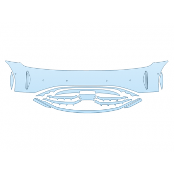 PAINT PROTECTION KIT - 2023 LUCID AIR GRAND TOURING BUMPER WITH SENSORS - PRECUT PPF CLEAR BRA WRAP