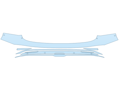 2023 LUCID AIR GRAND TOURING REAR BUMPER WITH SENSORS