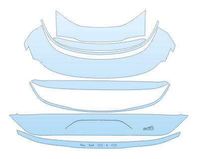 PAINT PROTECTION KIT - 2023 LUCID AIR PURE TRUNK - PRECUT PPF CLEAR BRA WRAP