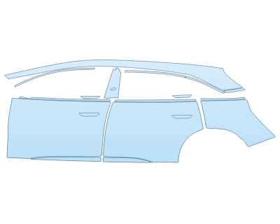 PAINT PROTECTION KIT - 2023 LUCID AIR SAPPHIRE DRIVER SIDE - PRECUT PPF CLEAR BRA WRAP