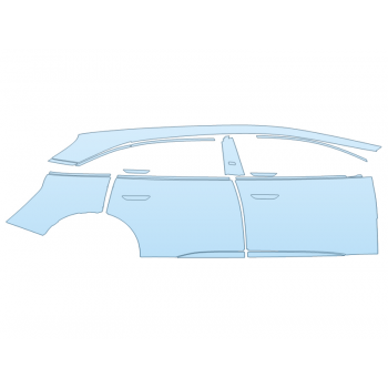 PAINT PROTECTION KIT - 2023 LUCID AIR SAPPHIRE PASSENGER SIDE - PRECUT PPF CLEAR BRA WRAP