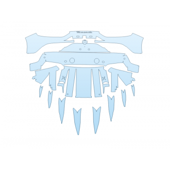 Precut PPF Kit – Clear Bra Paint Protection Film PAINT PROTECTION KIT - 2023 MASERATI MC20 CIELO REAR BUMPER - PRECUT PPF CLEAR BRA WRAP