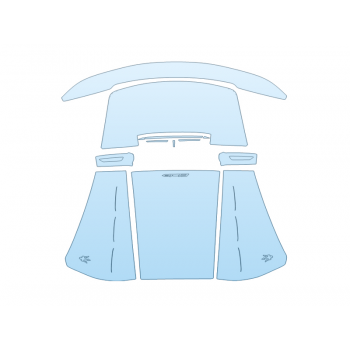 Precut PPF Kit – Clear Bra Paint Protection Film PAINT PROTECTION KIT - 2023 MASERATI MC20 CIELO FULL REAR HATCH - PRECUT PPF CLEAR BRA WRAP