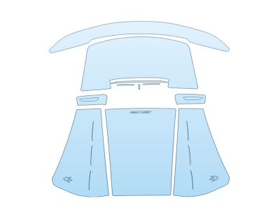 PAINT PROTECTION KIT - 2023 MASERATI MC20 CIELO FULL REAR HATCH - PRECUT PPF CLEAR BRA WRAP