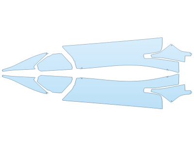 PAINT PROTECTION KIT - 2023 MASERATI MC20 CIELO ROCKERS - PRECUT PPF CLEAR BRA WRAP