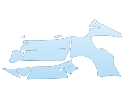 PAINT PROTECTION KIT - 2023 MASERATI MC20 COUPE DRIVER SIDE - PRECUT PPF CLEAR BRA WRAP