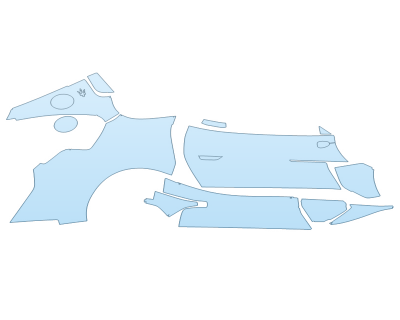 PAINT PROTECTION KIT - 2023 MASERATI MC20 COUPE PASSENGE SIDE - PRECUT PPF CLEAR BRA WRAP