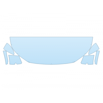 PAINT PROTECTION KIT - 2023 MAZDA CX-30 GX HOOD FENDERS MIRRORS 24 INCH (WRAPPED EDGES) - PRECUT PPF CLEAR BRA WRAP