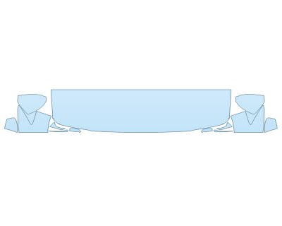 PAINT PROTECTION KIT - 2023 MAZDA CX-90 3.3 TURBO PREFERRED PLUS HOOD FENDERS MIRRORS 18 INCH (WRAPPED EDGES) - PRECUT PPF CLEAR BRA WRAP