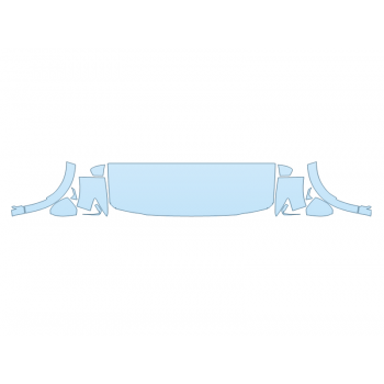 PAINT PROTECTION KIT - 2023 MAZDA CX-90 3.3 TURBO PREFERRED PLUS HOOD FENDERS MIRRORS 24 INCH (WRAPPED EDGES) - PRECUT PPF CLEAR BRA WRAP