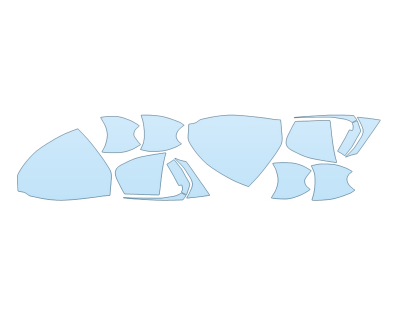 PAINT PROTECTION KIT - 2023 MAZDA CX-90 3.3 TURBO PREFERRED PLUS MIRRORS DOOR CUPS - PRECUT PPF CLEAR BRA WRAP