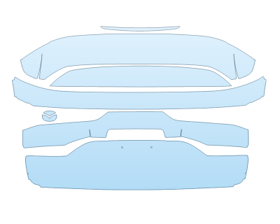 PAINT PROTECTION KIT - 2023 MAZDA CX-90 3.3 TURBO PREFERRED PLUS TAILGATE KIT W/O EMBLEMS - PRECUT PPF CLEAR BRA WRAP