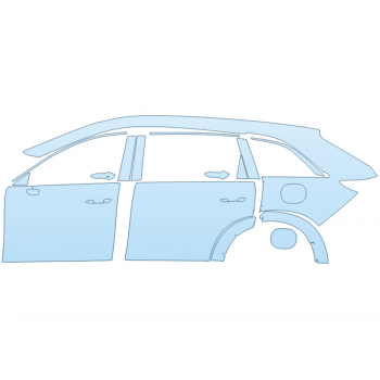 Precut PPF Kit – Clear Bra Paint Protection Film PAINT PROTECTION KIT - 2023 MAZDA CX-90 3.3 TURBO PREMIUM PLUS DRIVER SIDE - PRECUT PPF CLEAR BRA WRAP